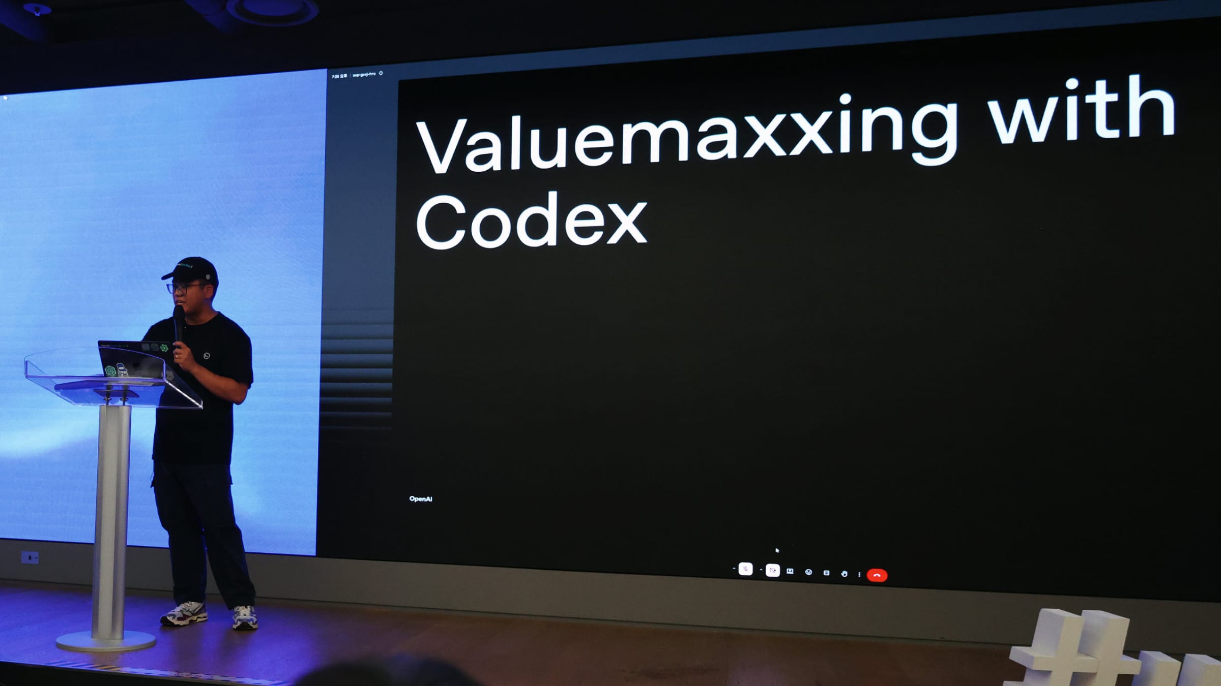 Gabriel Chua presenting Valuemaxxing with Codex