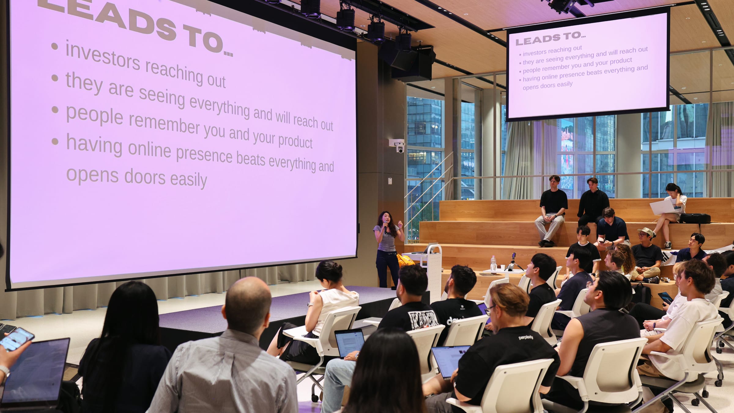 Cailyn Yong presenting