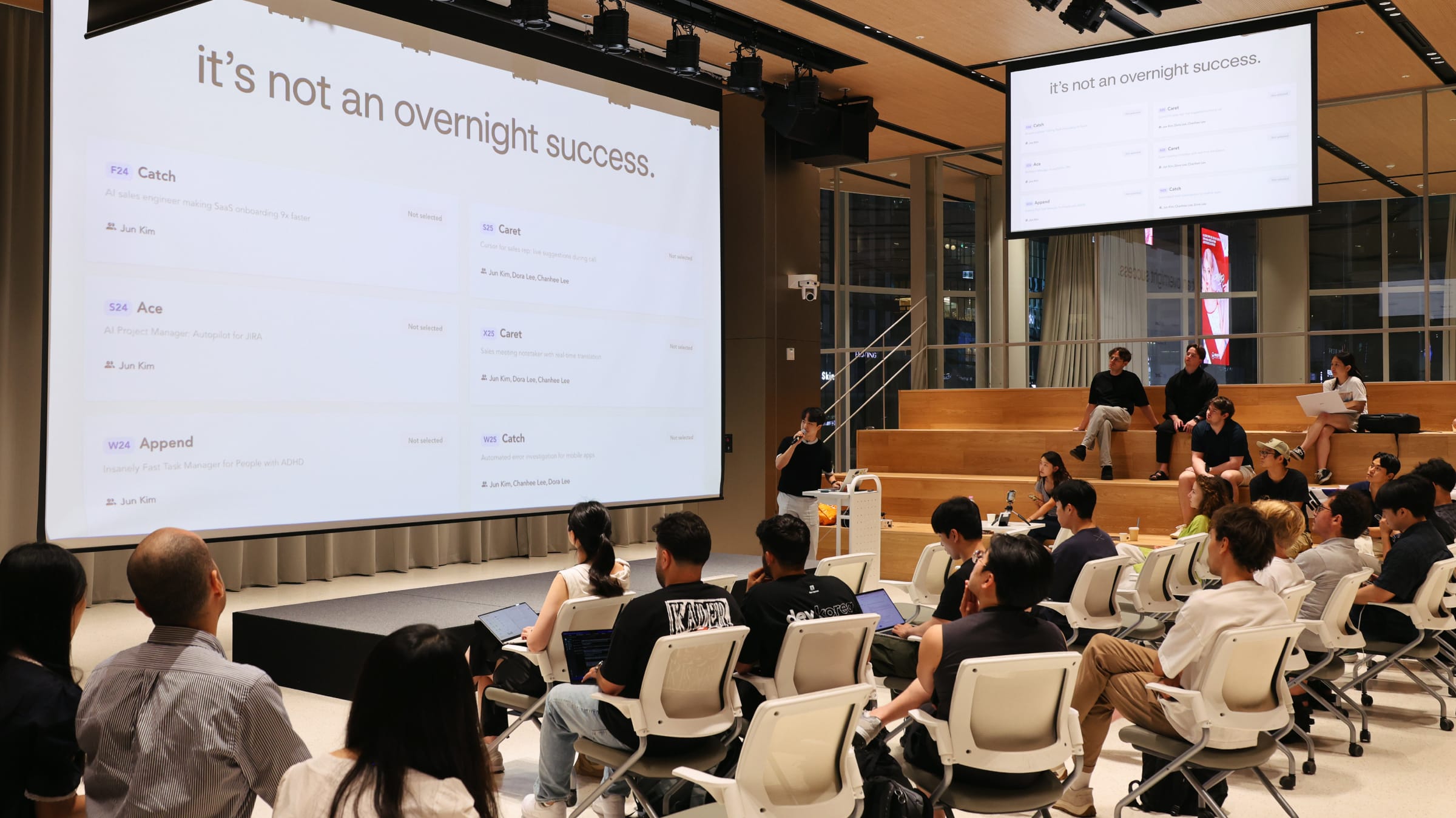 Jun Kim presenting