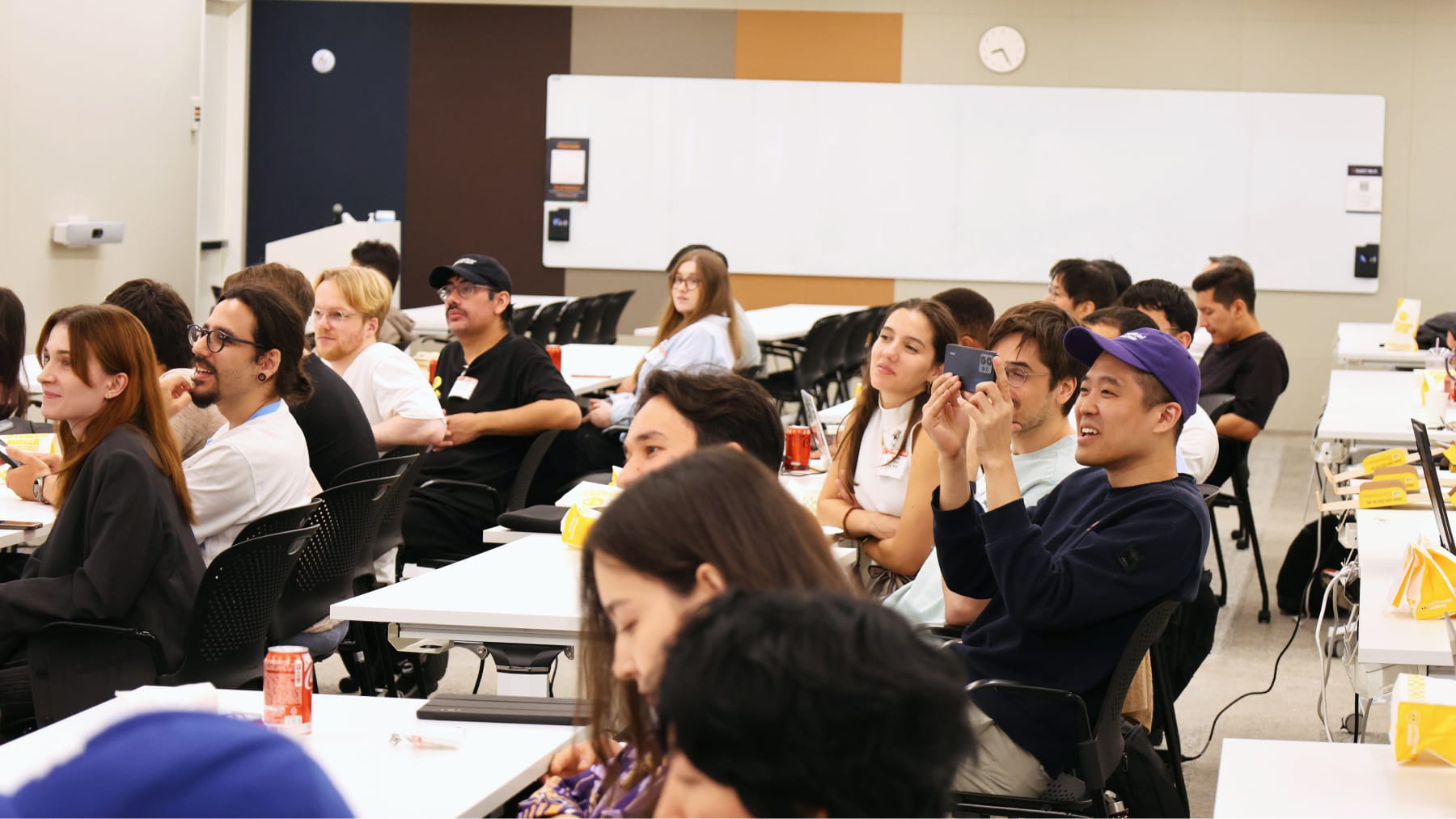 The audience during the talks