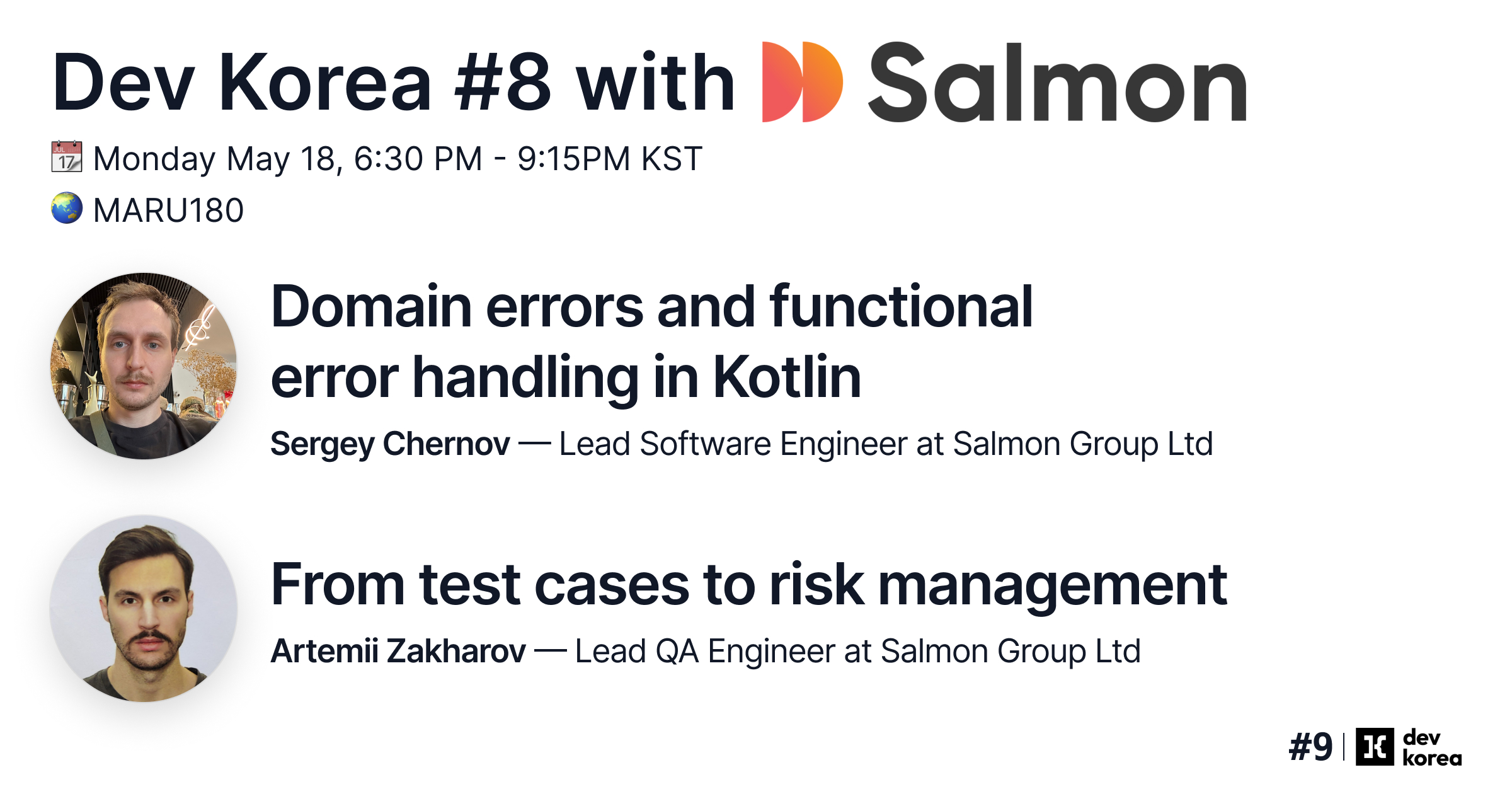 Dev Korea #8 with Salmon