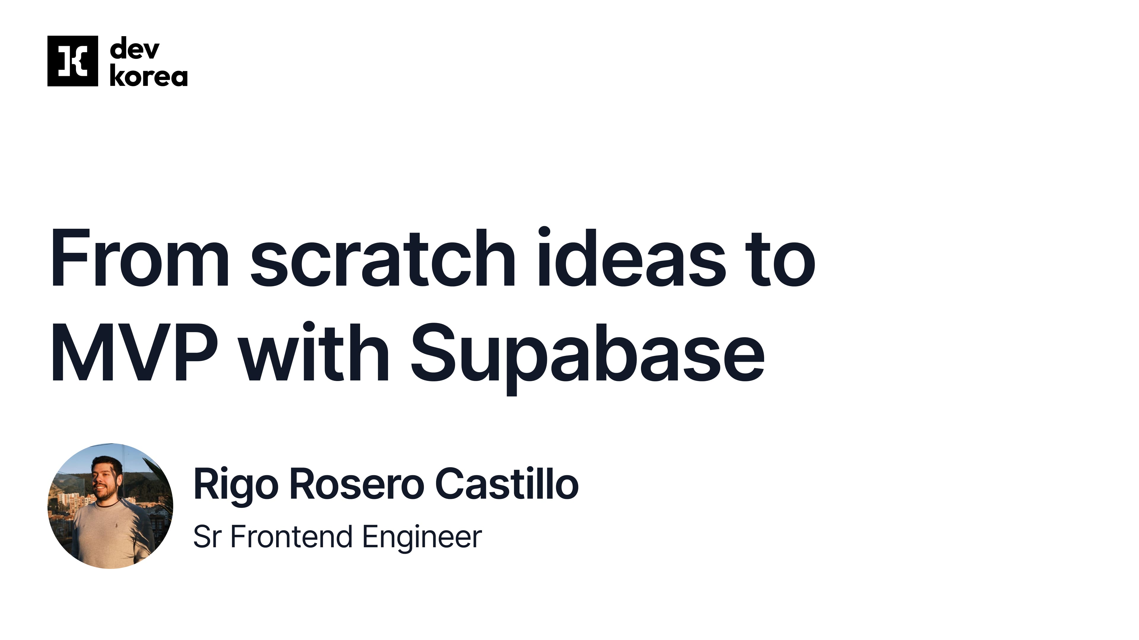 From scratch ideas to MVP with Supabase